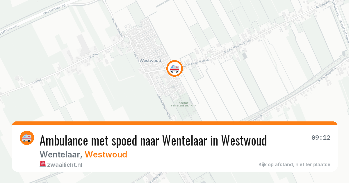 Ambulance met spoed naar Wentelaar in Westwoud — 17 jan 2026