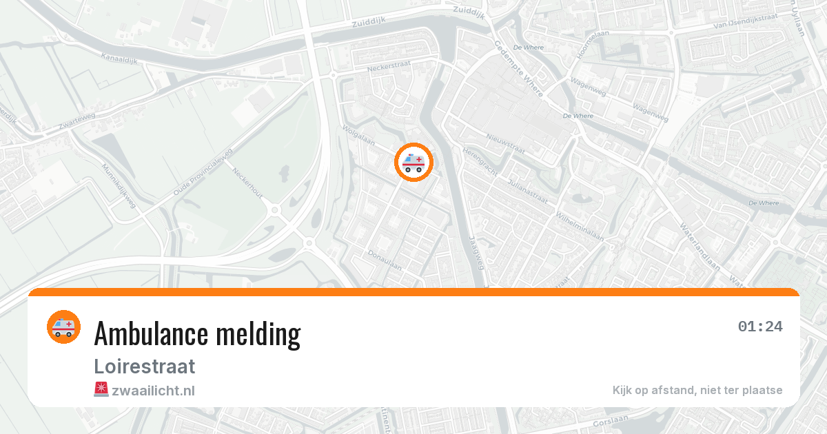 Ambulance melding — 16 feb 2026