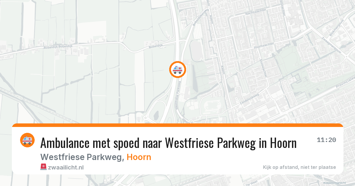 Ambulance met spoed naar Westfriese Parkweg in Hoorn — 31 mei 2026