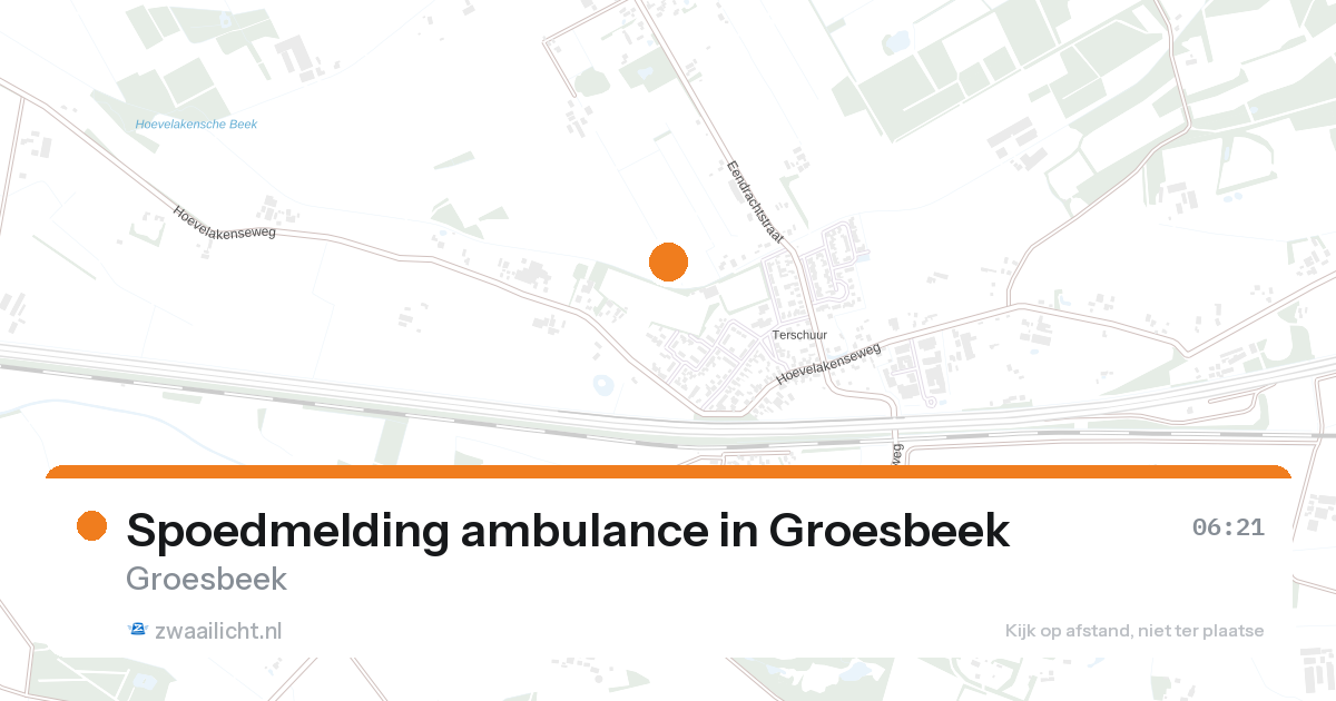 Spoedmelding ambulance in Groesbeek — 7 feb 2026