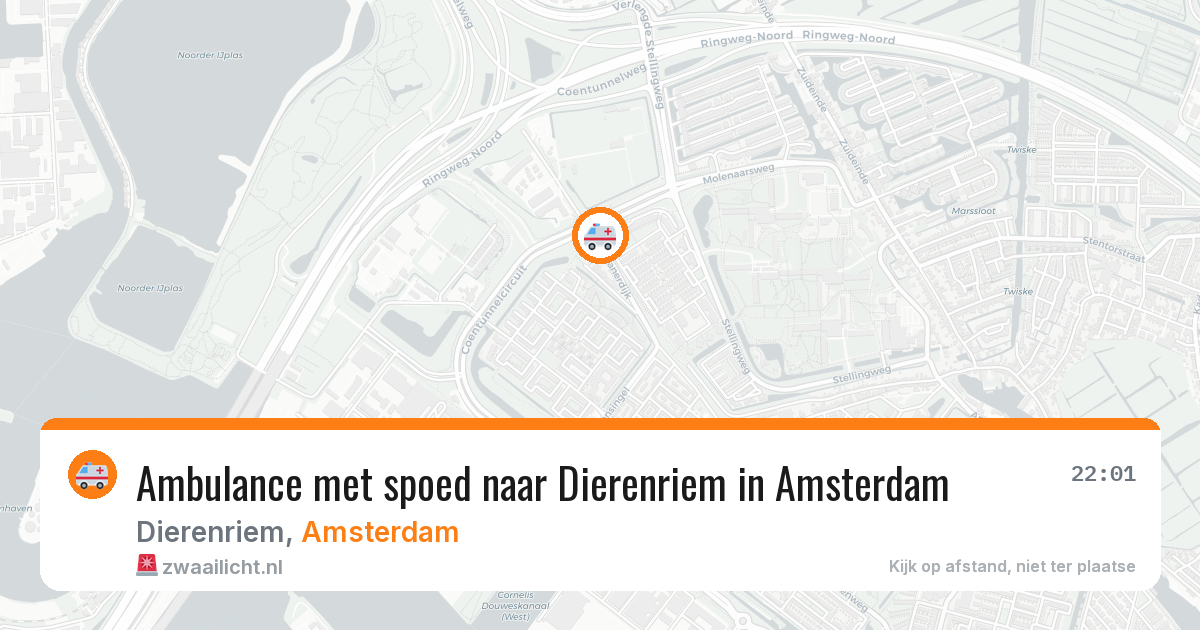 Ambulance met spoed naar Dierenriem in Amsterdam — 23 mei 2026