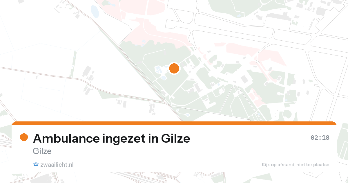 Ambulance ingezet in Gilze — 7 feb 2026