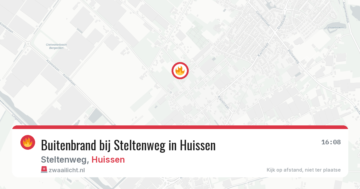 Buitenbrand bij Steltenweg in Huissen — 1 aug 2026