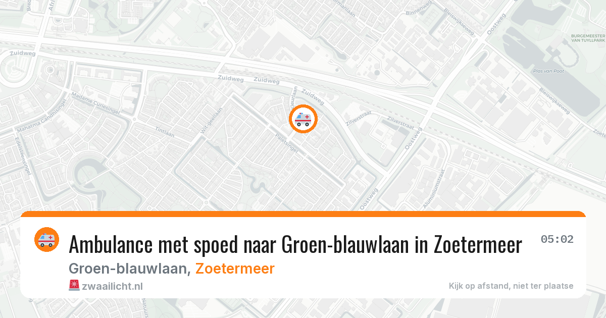 Ambulance met spoed naar Groen-blauwlaan in Zoetermeer — 13 feb 2026