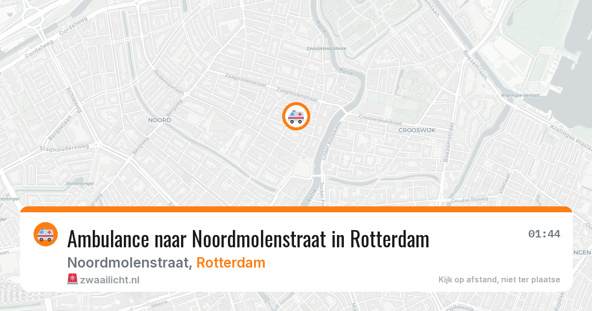 Ambulance naar Noordmolenstraat in Rotterdam — 13 apr 2026