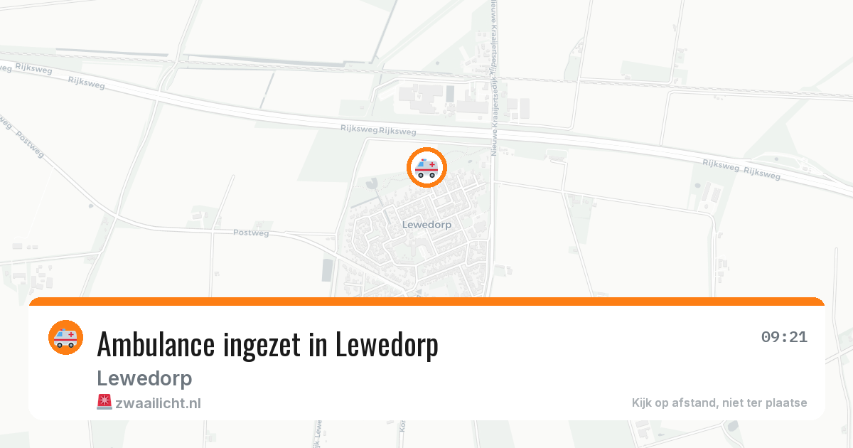Ambulance ingezet in Lewedorp — 11 apr 2026