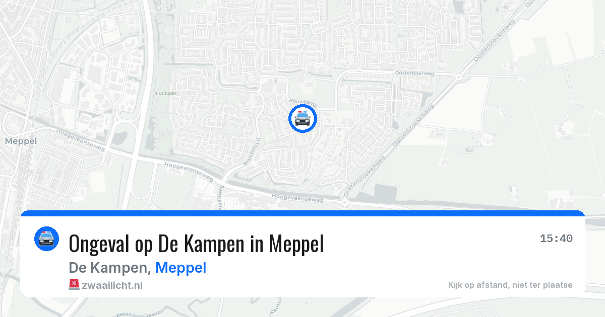 Ongeval op De Kampen in Meppel — 4 apr 2026