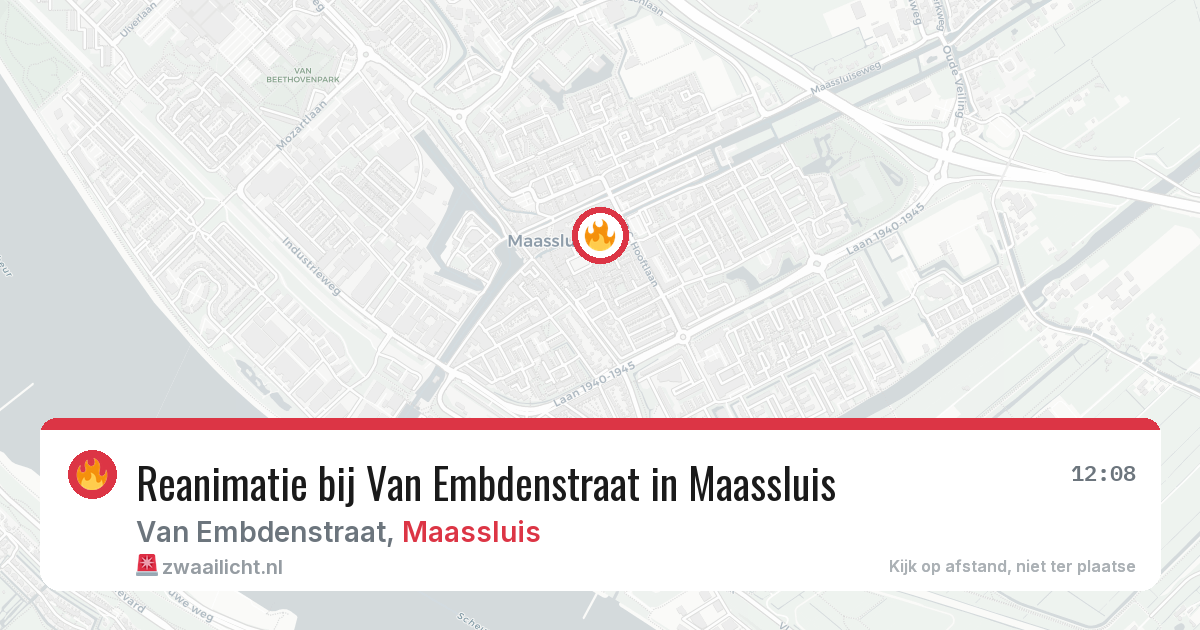 Reanimatie bij Van Embdenstraat in Maassluis — 2 apr 2026
