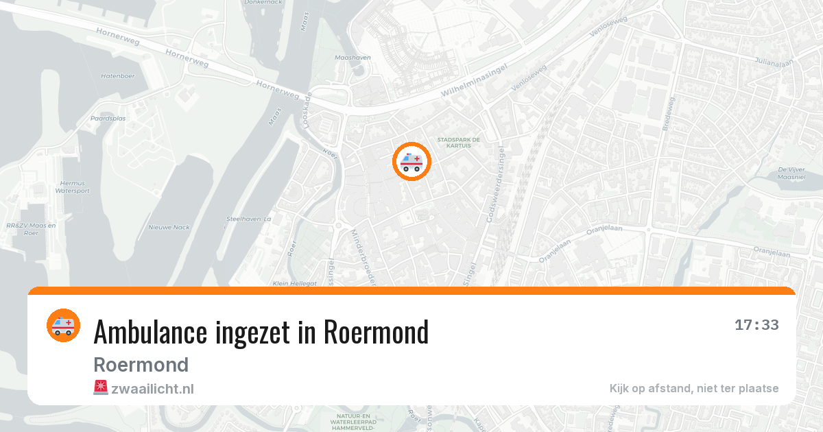 Ambulance ingezet in Roermond — 21 mei 2026