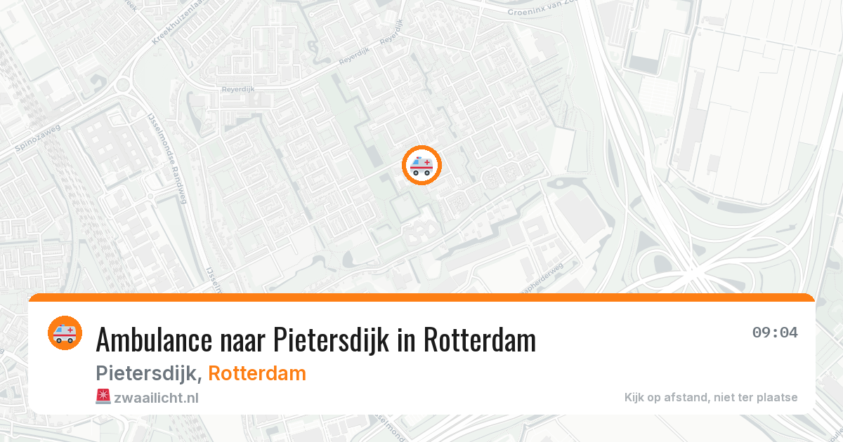 Ambulance naar Pietersdijk in Rotterdam — 29 jun 2026