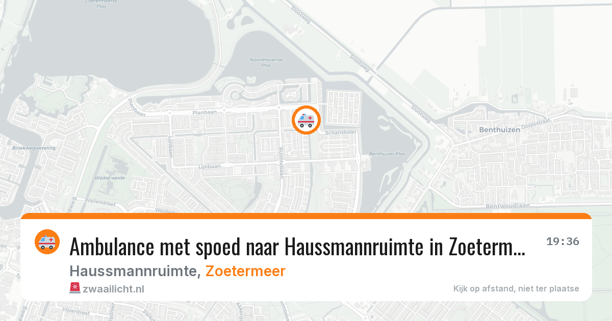 Ambulance met spoed naar Haussmannruimte in Zoetermeer — 18 mrt 2026
