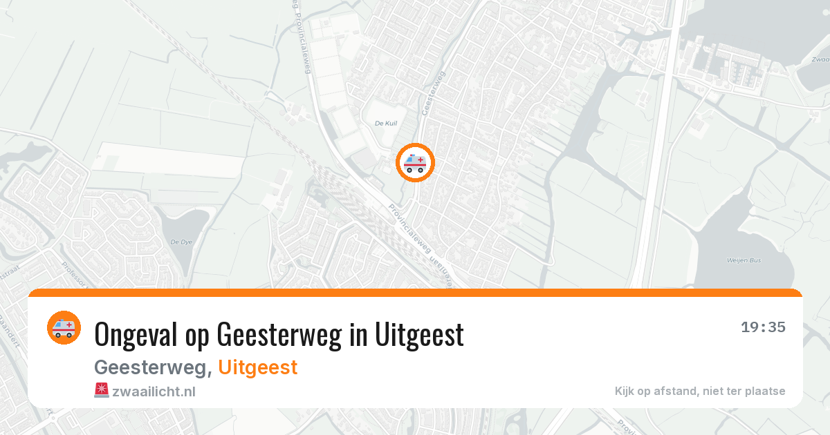 Ongeval op Geesterweg in Uitgeest — 30 jan 2026