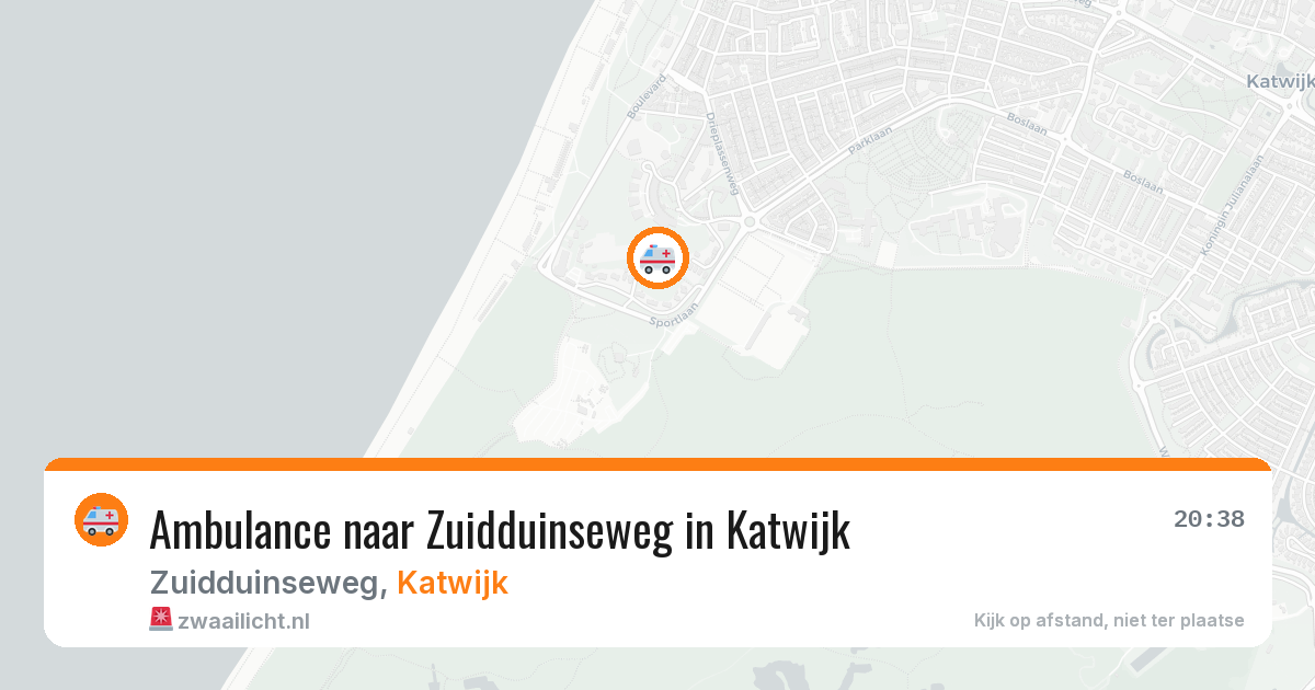 Ambulance naar Zuidduinseweg in Katwijk — 2 aug 2026