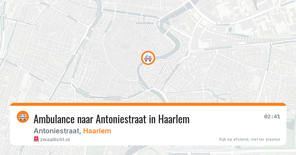 Ambulance naar Antoniestraat in Haarlem — 4 mei 2026