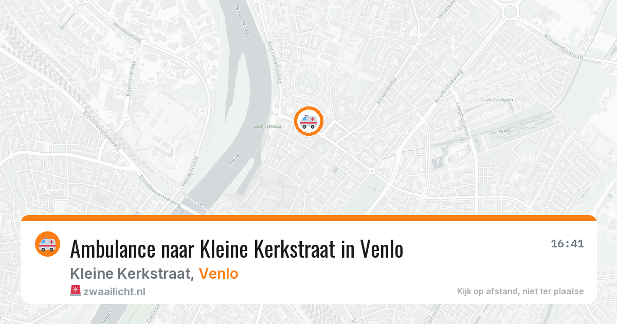 Ambulance naar Kleine Kerkstraat in Venlo — 25 jul 2026