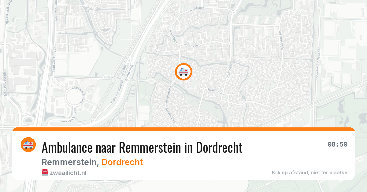 Ambulance naar Remmerstein in Dordrecht — 27 mei 2026