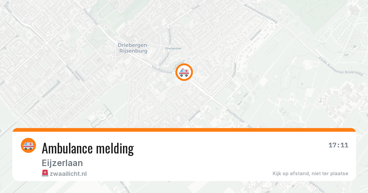 Ambulance melding — 16 mei 2026