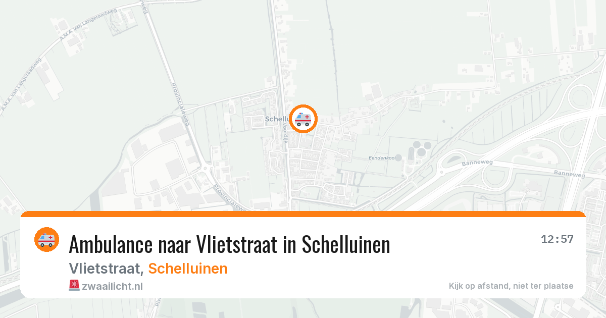 Ambulance naar Vlietstraat in Schelluinen — 20 jun 2026