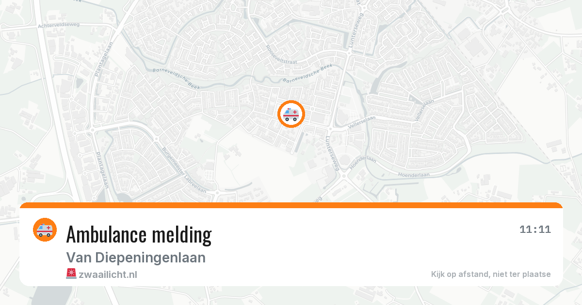 Ambulance melding — 8 feb 2026