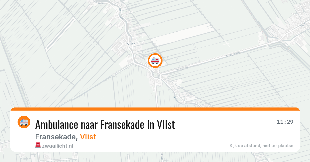 Ambulance naar Fransekade in Vlist — 26 jul 2026