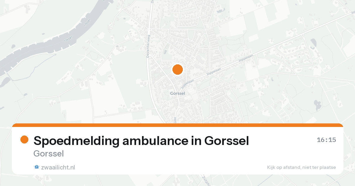 Spoedmelding ambulance in Gorssel — 7 feb 2026