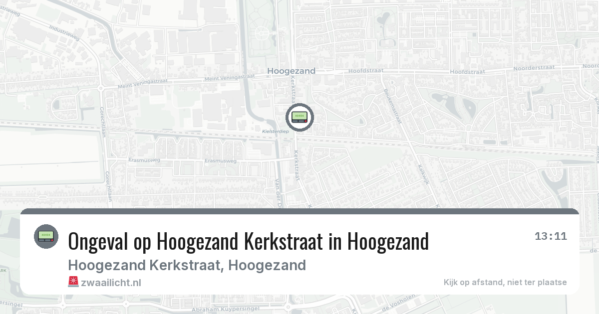 Ongeval op Hoogezand Kerkstraat in Hoogezand — 11 feb 2026
