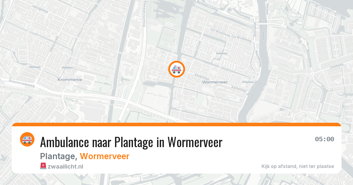 Ambulance naar Plantage in Wormerveer — 14 jul 2026