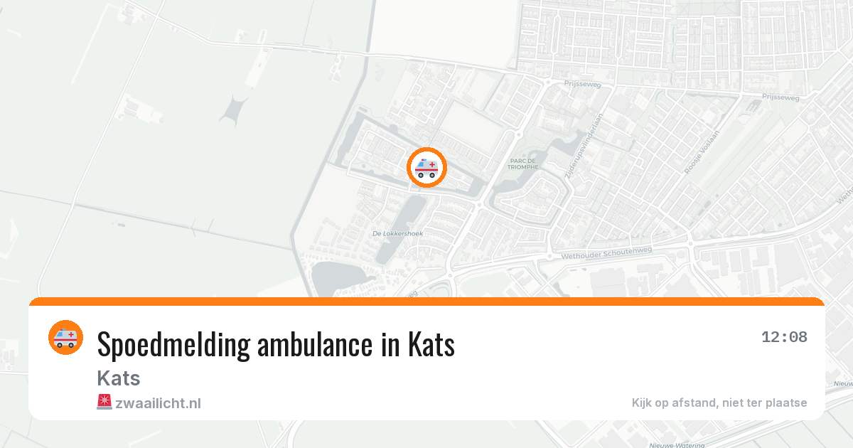 Spoedmelding ambulance in Kats — 21 jan 2026