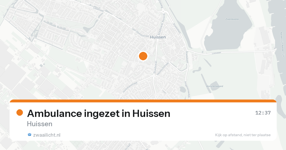 Ambulance ingezet in Huissen — 19 aug 2026