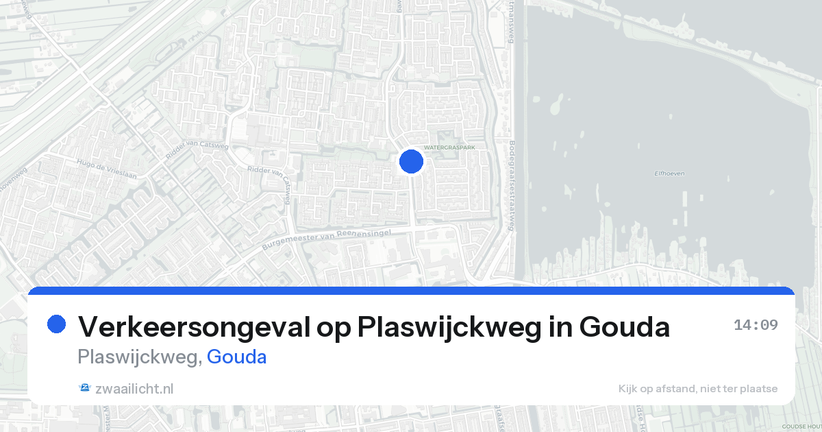 Verkeersongeval op Plaswijckweg in Gouda — 15 mei 2026