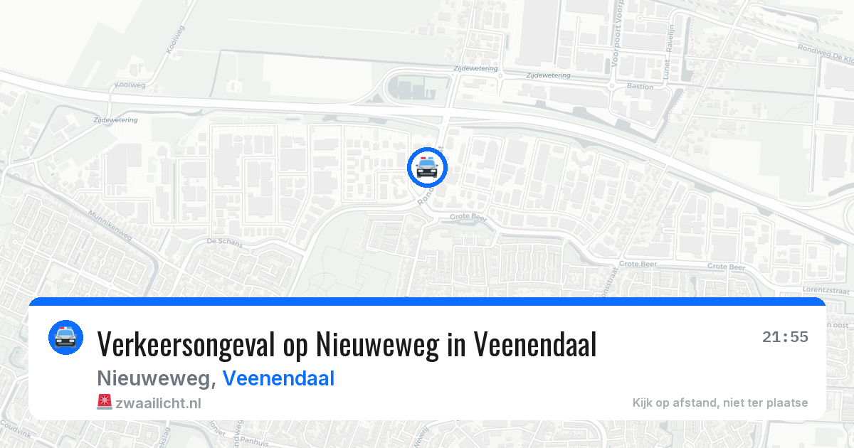 Verkeersongeval op Nieuweweg in Veenendaal — 20 jul 2026