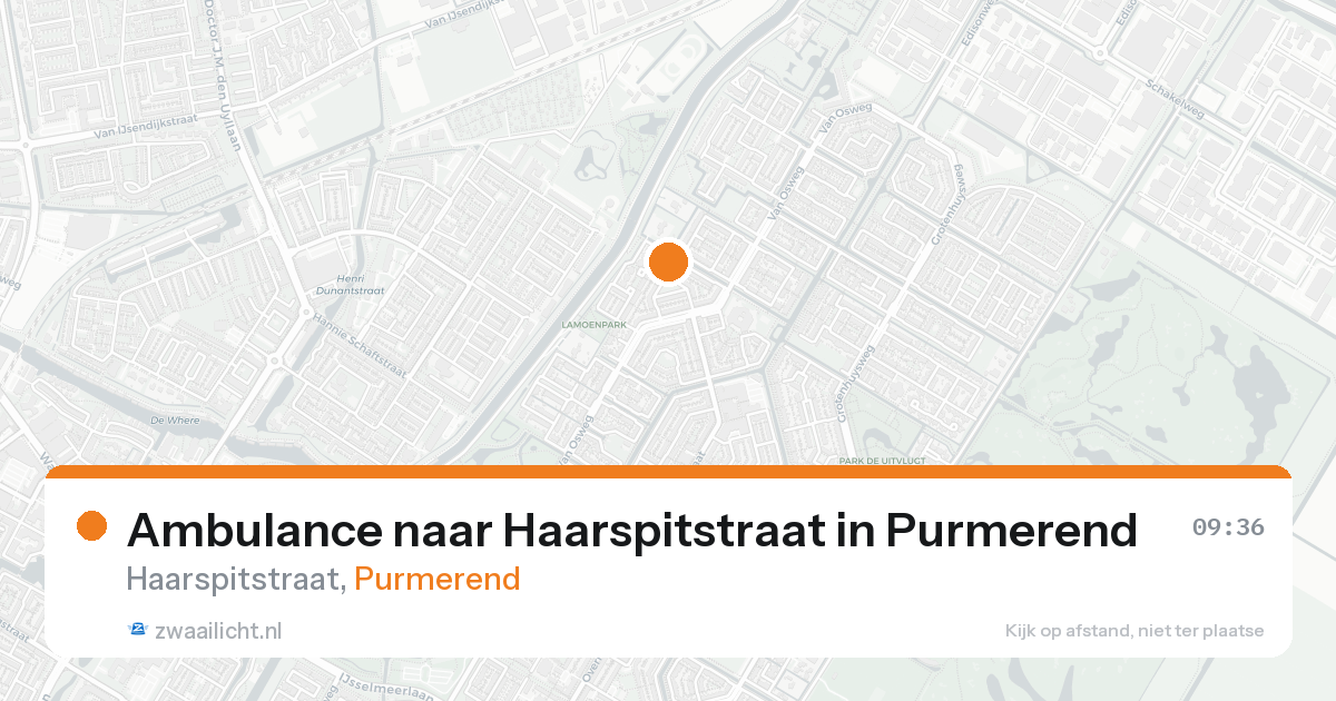 Ambulance naar Haarspitstraat in Purmerend — 23 feb 2026