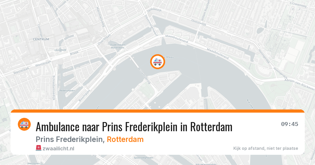 Ambulance naar Prins Frederikplein in Rotterdam — 24 jun 2026