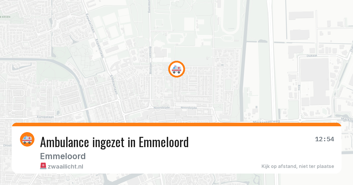 Ambulance ingezet in Emmeloord — 12 aug 2026