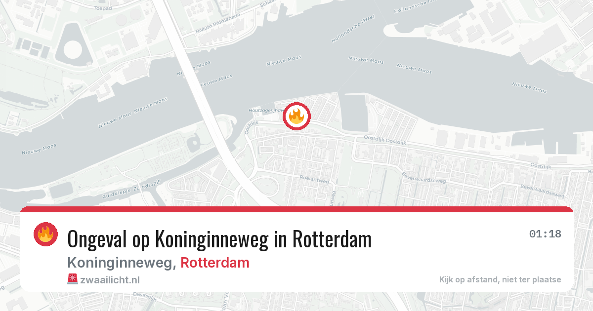 Ongeval op Koninginneweg in Rotterdam — 8 aug 2026