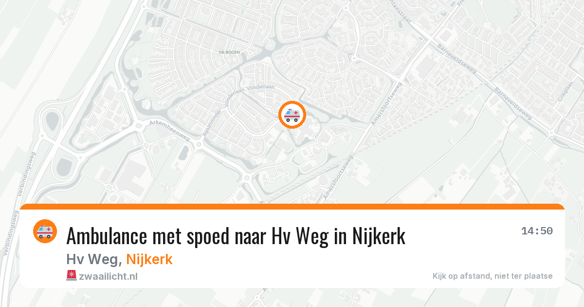 Ambulance met spoed naar Hv Weg in Nijkerk — 22 mei 2026