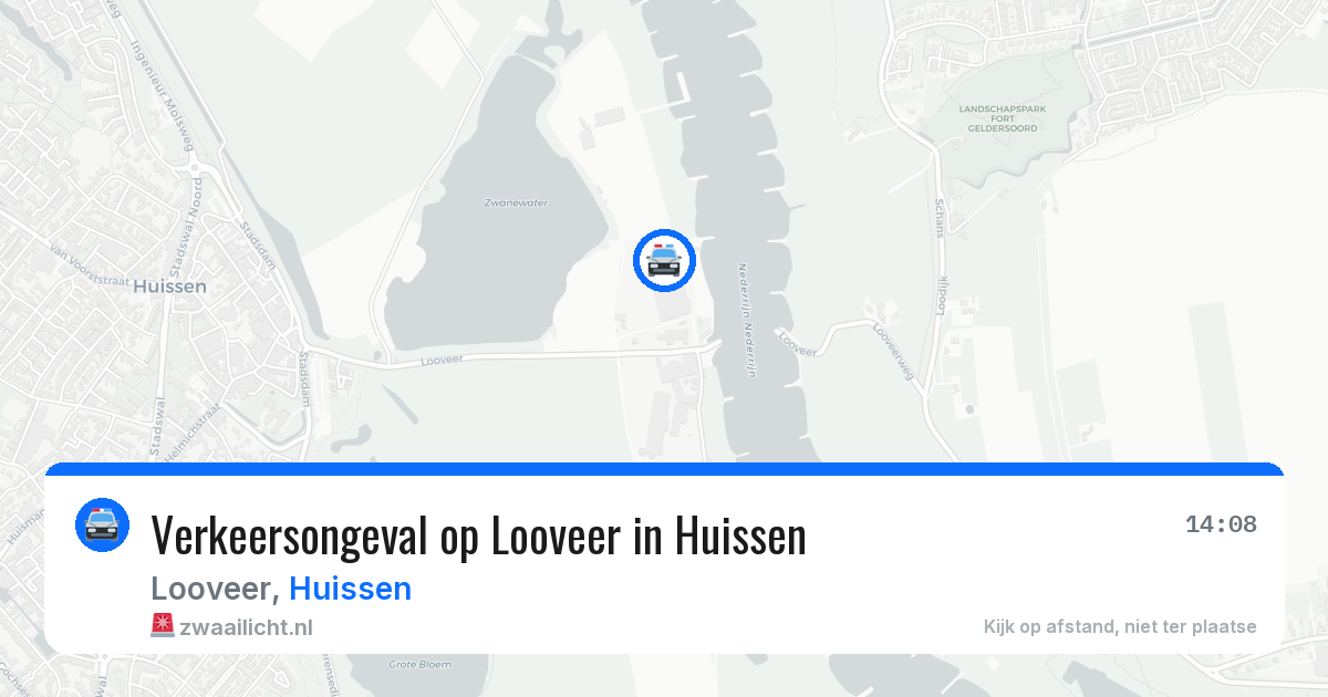 Verkeersongeval op Looveer in Huissen — 24 mrt 2026