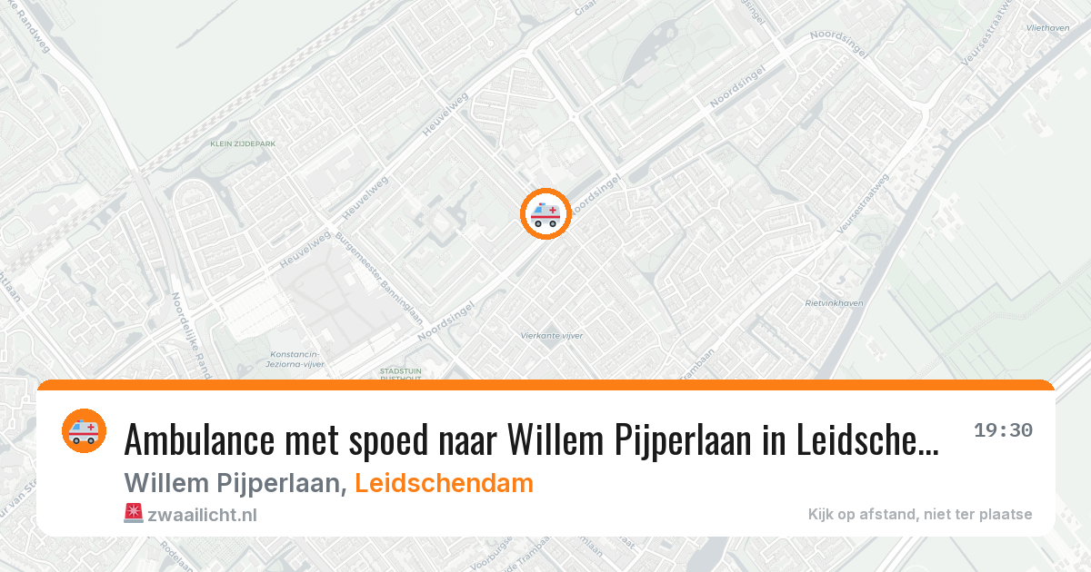 Ambulance met spoed naar Willem Pijperlaan in Leidschendam — 12 aug 2026