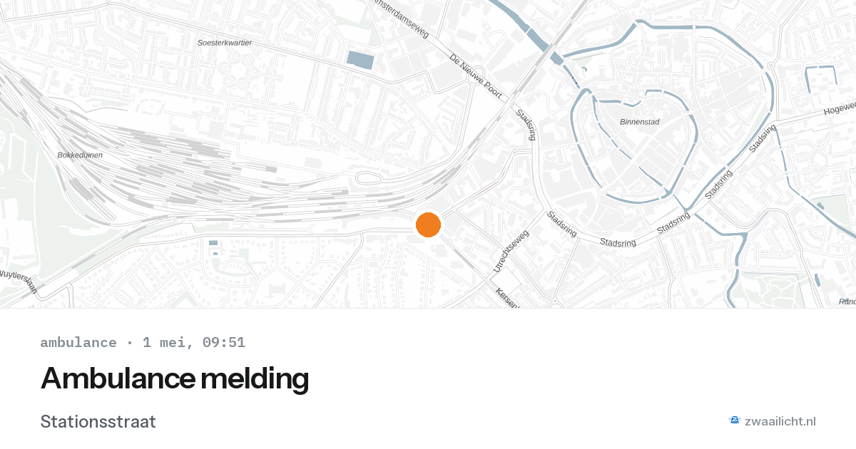 Ambulance melding — 1 mei 2026