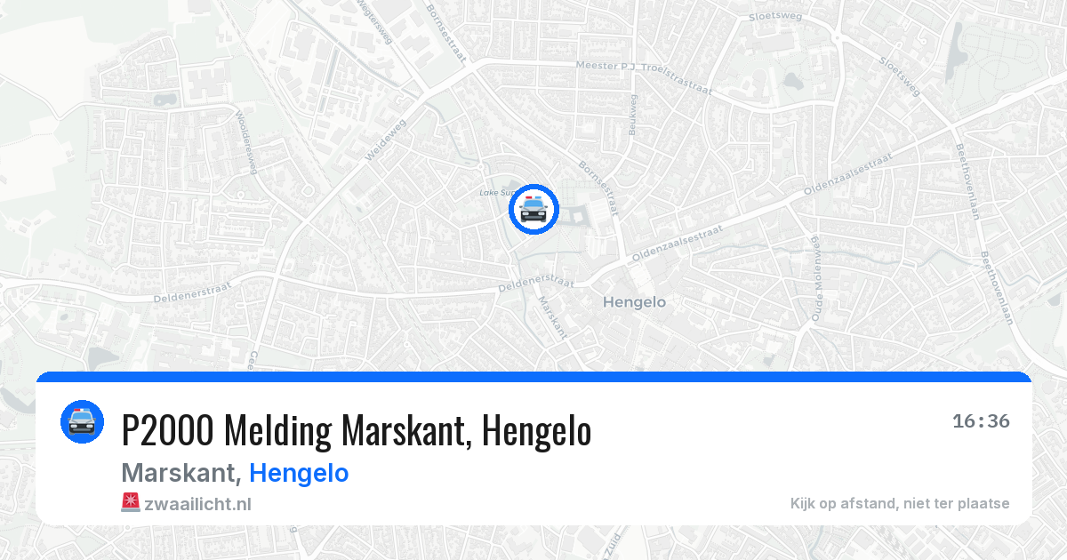 P2000 Melding Marskant, Hengelo — 7 jul 2026