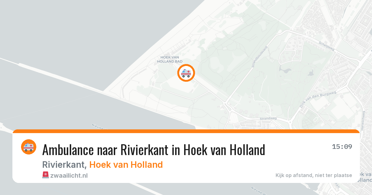 Ambulance naar Rivierkant in Hoek van Holland — 23 jul 2026