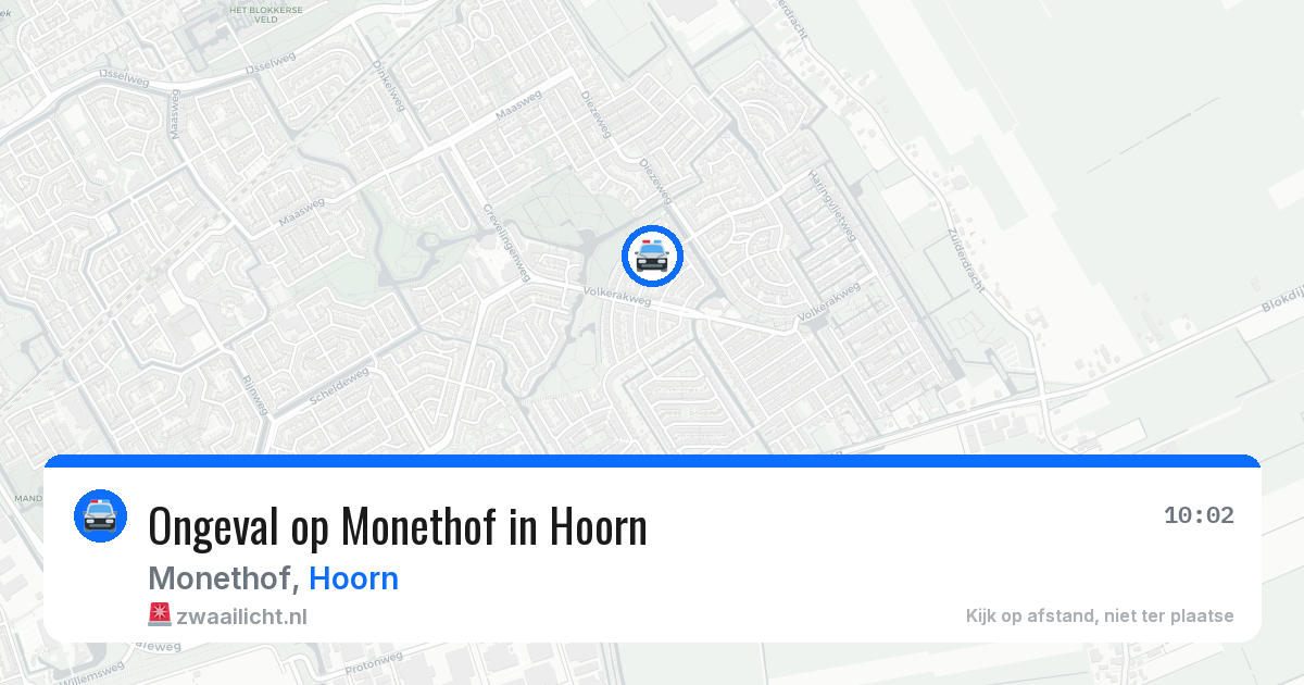 Ongeval op Monethof in Hoorn — 28 mei 2026