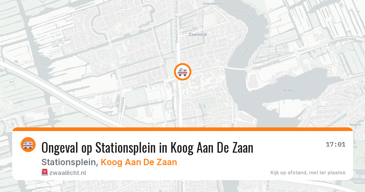Ongeval op Stationsplein in Koog Aan De Zaan — 13 apr 2026