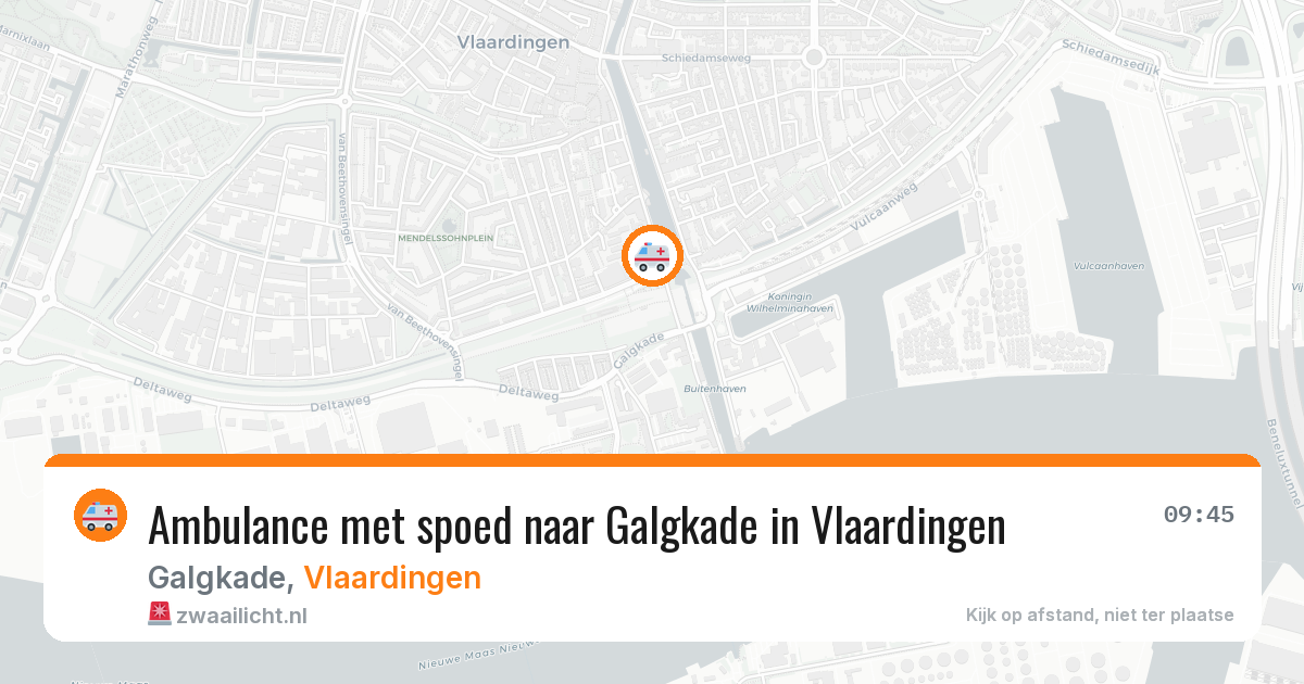 Ambulance met spoed naar Galgkade in Vlaardingen — 12 jun 2026