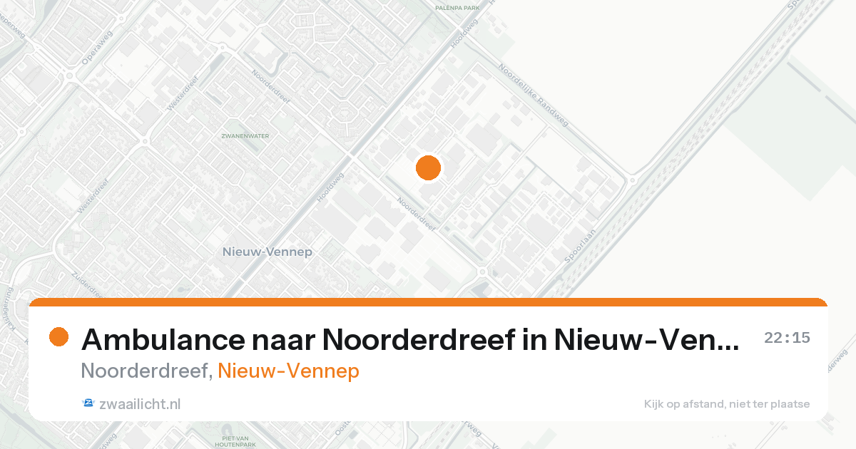 Ambulance naar Noorderdreef in Nieuw-Vennep — 30 mei 2026