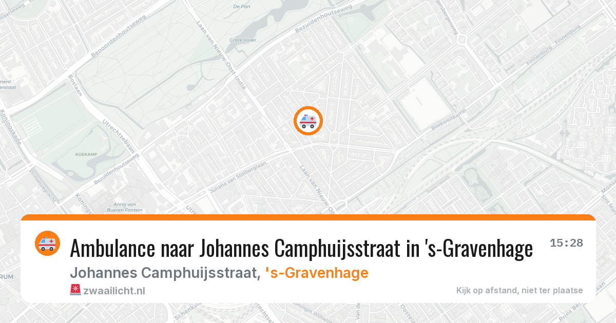Ambulance naar Johannes Camphuijsstraat in 's-Gravenhage — 8 apr 2026