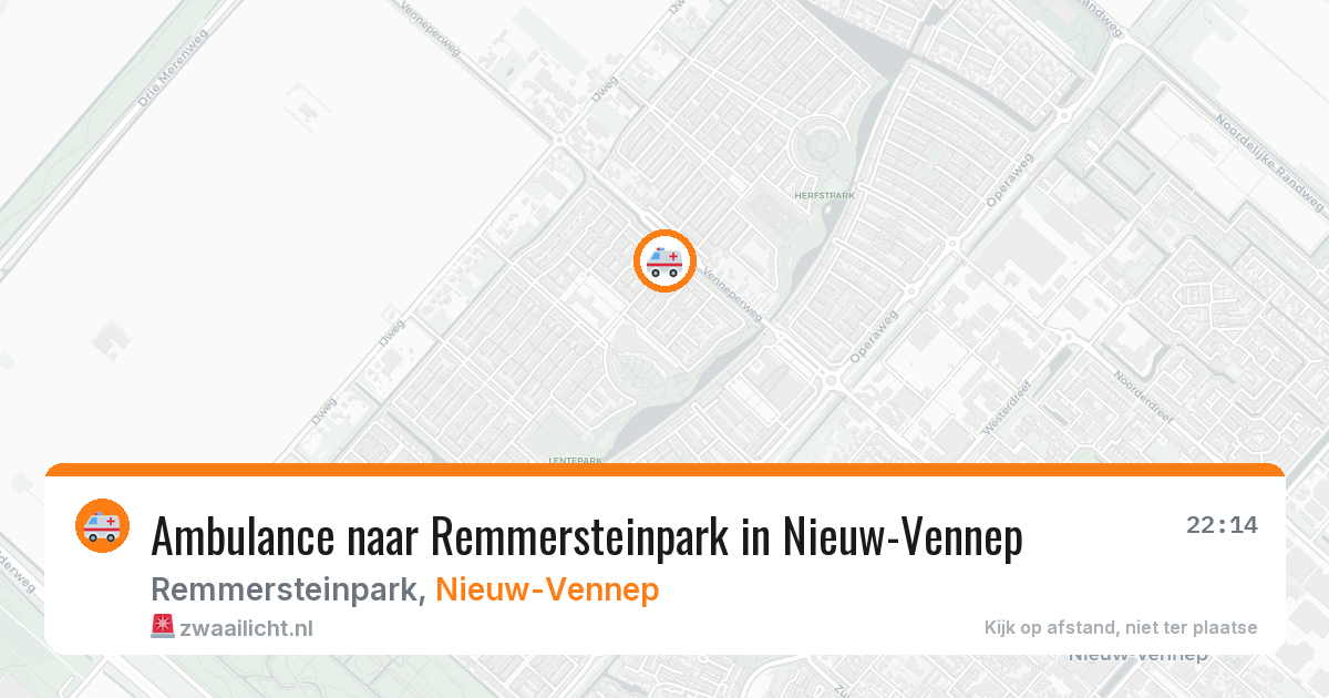 Ambulance naar Remmersteinpark in Nieuw-Vennep — 29 jan 2026