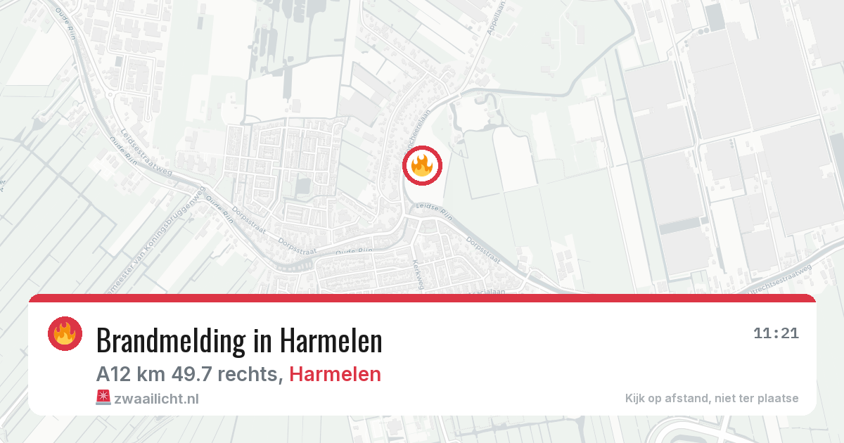 Brandmelding in Harmelen — 3 apr 2026