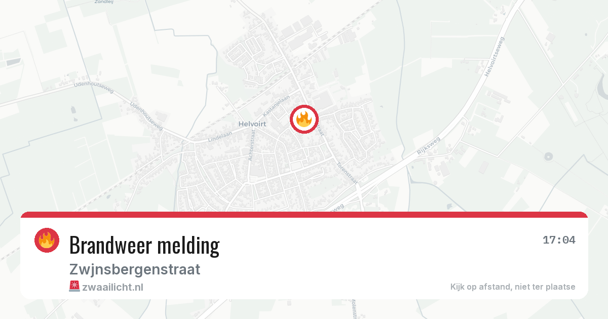 Brandweer melding — 7 jul 2026
