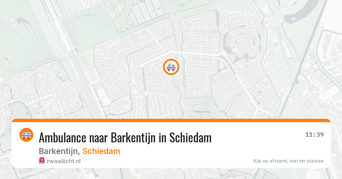 Ambulance naar Barkentijn in Schiedam — 22 jul 2026